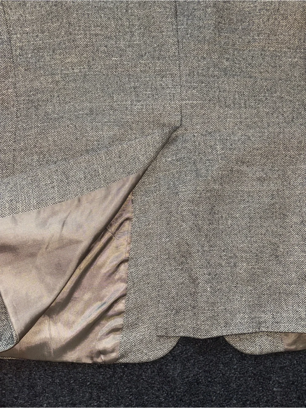 Jos A Bank Signature Wool Linen Silk Herringbone Sport Coat Blazer 50R Academia